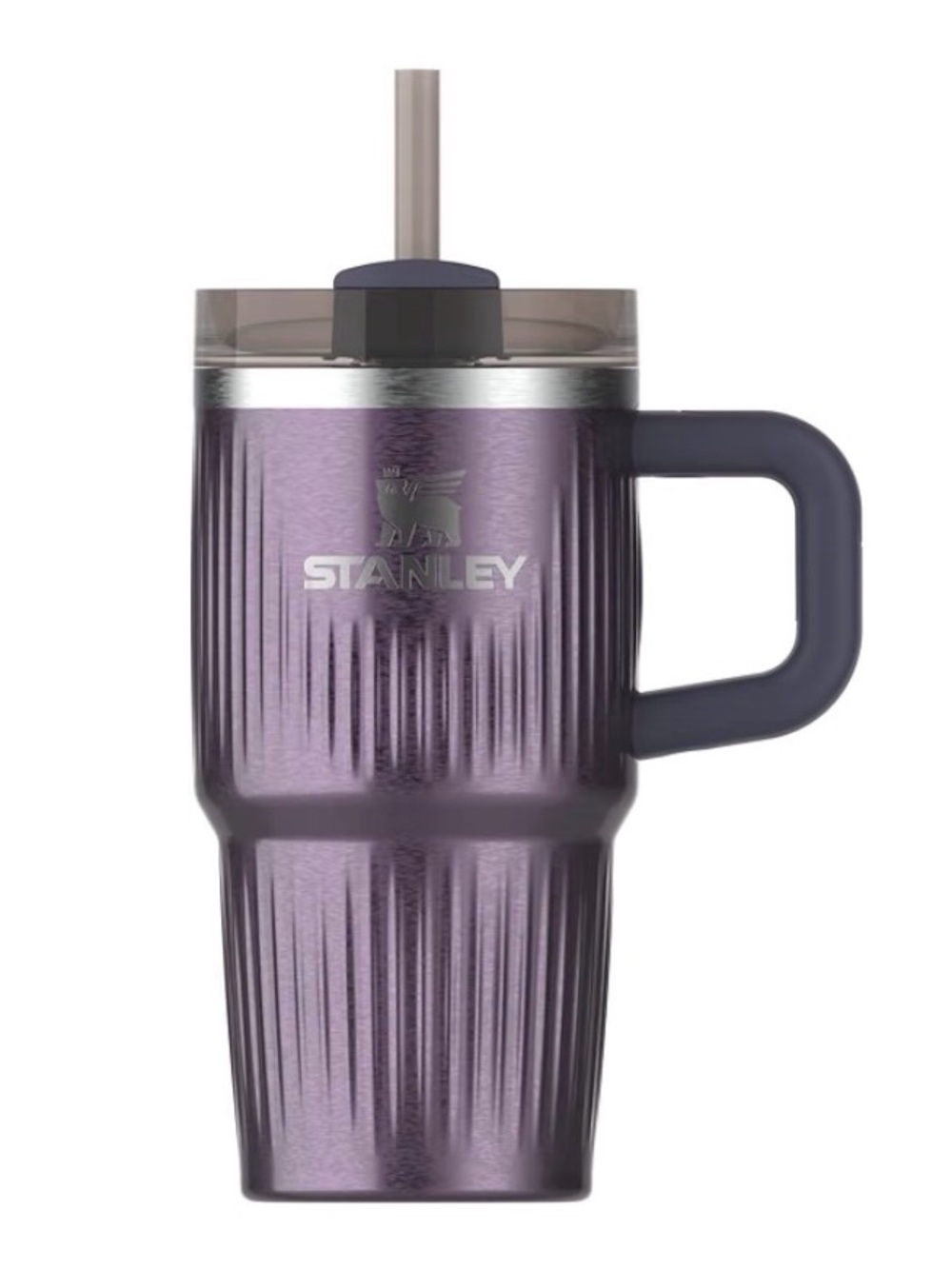 Stanley 20 oz Fluted Wistera Shine Tumbler with Handle and Straw